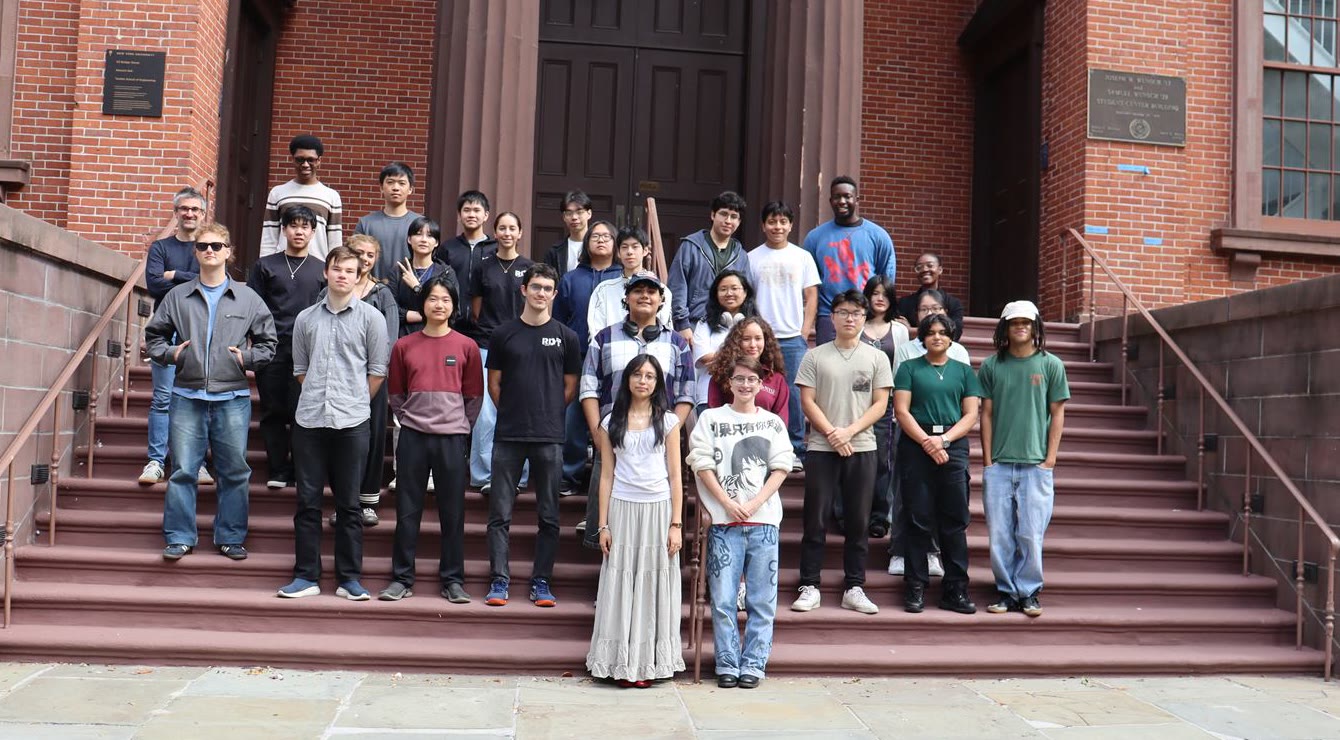 The 2025–26 team on the Wunsch Hall steps
